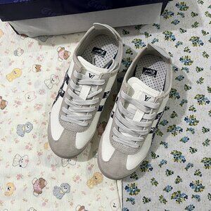 Onitsuka Tiger White Leather And Suede Sneakers